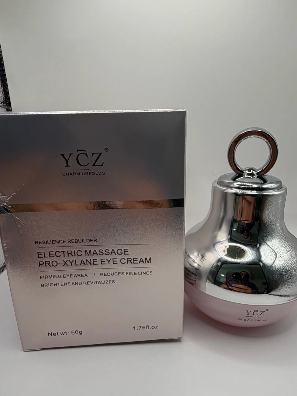 Pink Electric Massage Pro-Xylane Eye Cream